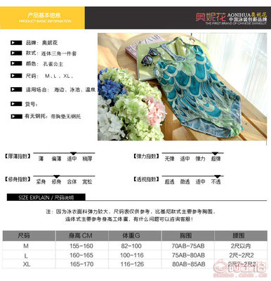 繽紛夏日曲線自由 大碼比基尼鋼托連體泳衣 (型號1609) 批發推薦概覽